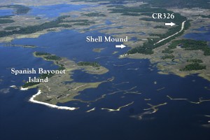shell mound aerial
