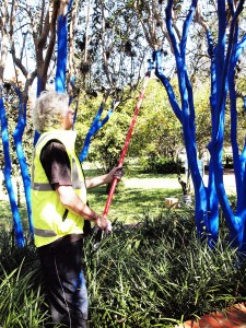 Coloring the Blue Trees Artist Konstantin Dimopoulos