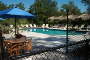 Relax at the Yellow Jacket's pool.