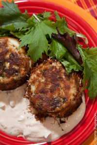 Crab cakes are served at many restaurants in our Natural North Florida region