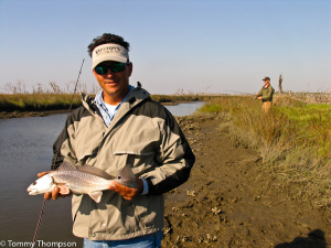 Wintertime redfish (red drum) can be small-ish. Remember the slot size is 18-26 inches!