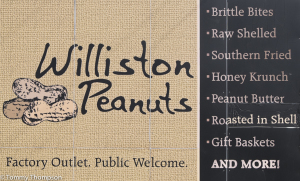 Primarily a peanut shelling operation, Williston Peanuts has a well-stocked store in the main office.