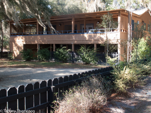 The clubhouse at Yellow Jacket RV Resort, on Florida's Suwannee River.