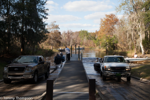 Most of the lakes in Natural North Florida have excellent boat ramps like this one at Lake Santa Fe