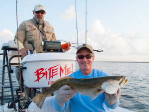 Expect to find big "gator" trout year-round on Florida's Big Bend