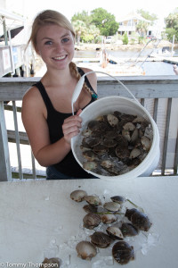 Bring your catch to Saige at the Sea Hag and she'll get them shucked and bagged!