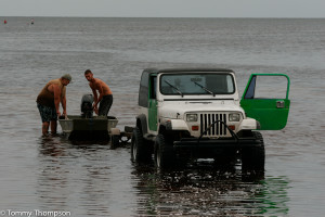 The shore at Hagens Cove is shallow, making launching of small boats an easy task.