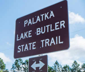 The Palatka-Lake Butler State Trail's western terminus is in Union County, Florida