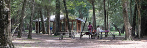 Facilities include picnic pavilions and playgrounds, as well as canoe and kayak rentals.