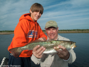 Here's a big "gator trout" taken on a cool fall day.