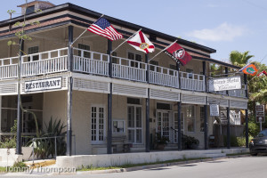 The Island Hotel in Cedar Key is a great place to hang out while fishing the area.