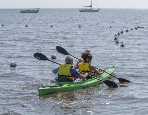 The "beach" near the boat basin at Cedar Key offers and easy launch for kayaks and paddle craft.
