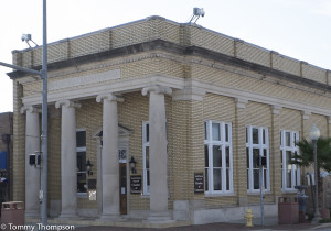 The Bradford Bank is on the National Register of Historic Places and now houses the Chamber of Commerce