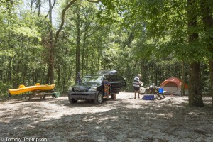 Camping, swimming and paddling are all great pastimes at Blue Springs in Gilchrist County, Florida