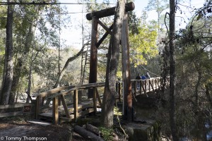 The bridge over the Santa Fe River is an example of the original "look" of the park