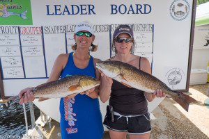 Elizabeth and Kathy did well at the 2015 Tournament--thanks to "boat boys" Troy and Robert!