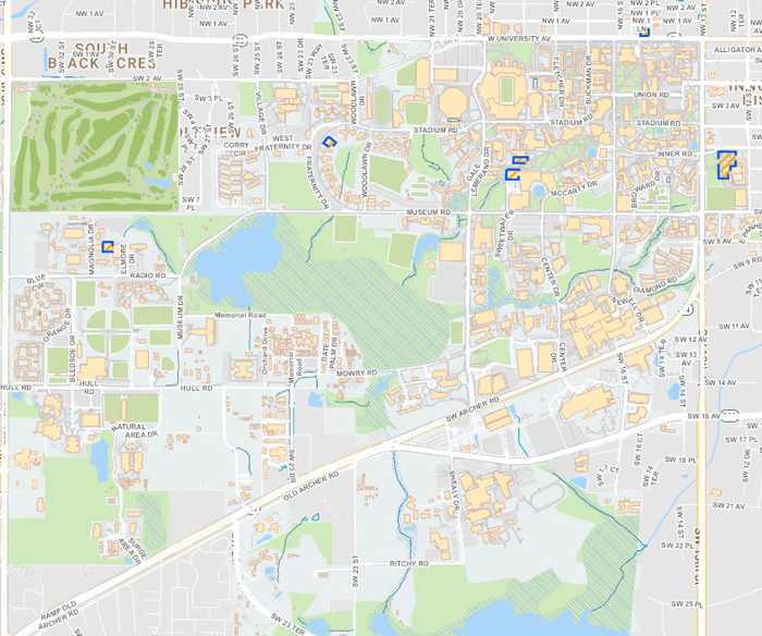 University Of Florida Map Put On Your Walking Shoes And Tour The University Of Florida's Main Campus In Gainesville, Florida - Visit Natural North Florida