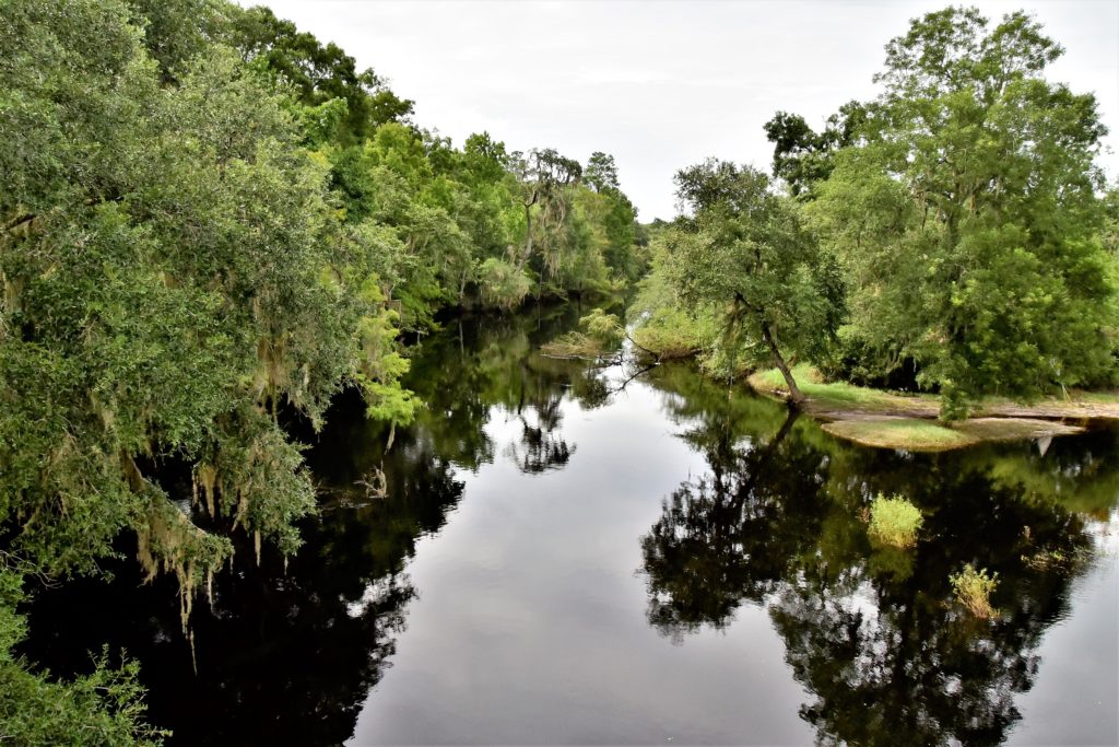 View of the Santa Fe River from the Union/Alachua Counties bridge
