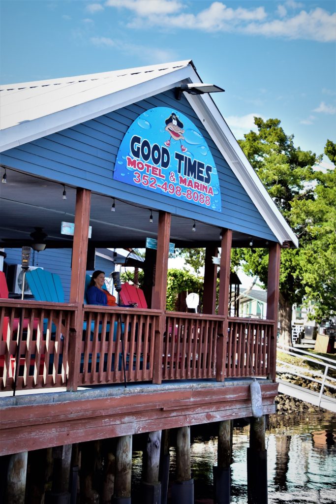 Porch of Good Times with Adirondack chairs
