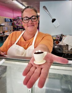 chocolate bomb in a tiny cup