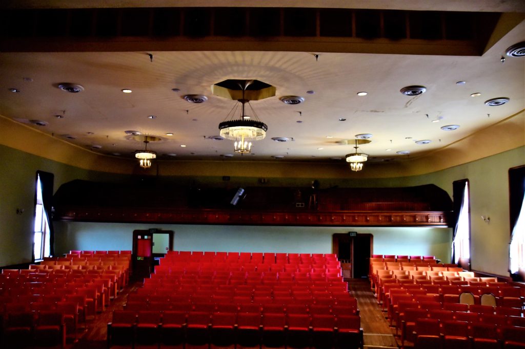 View from the stage of the Opera House seats 