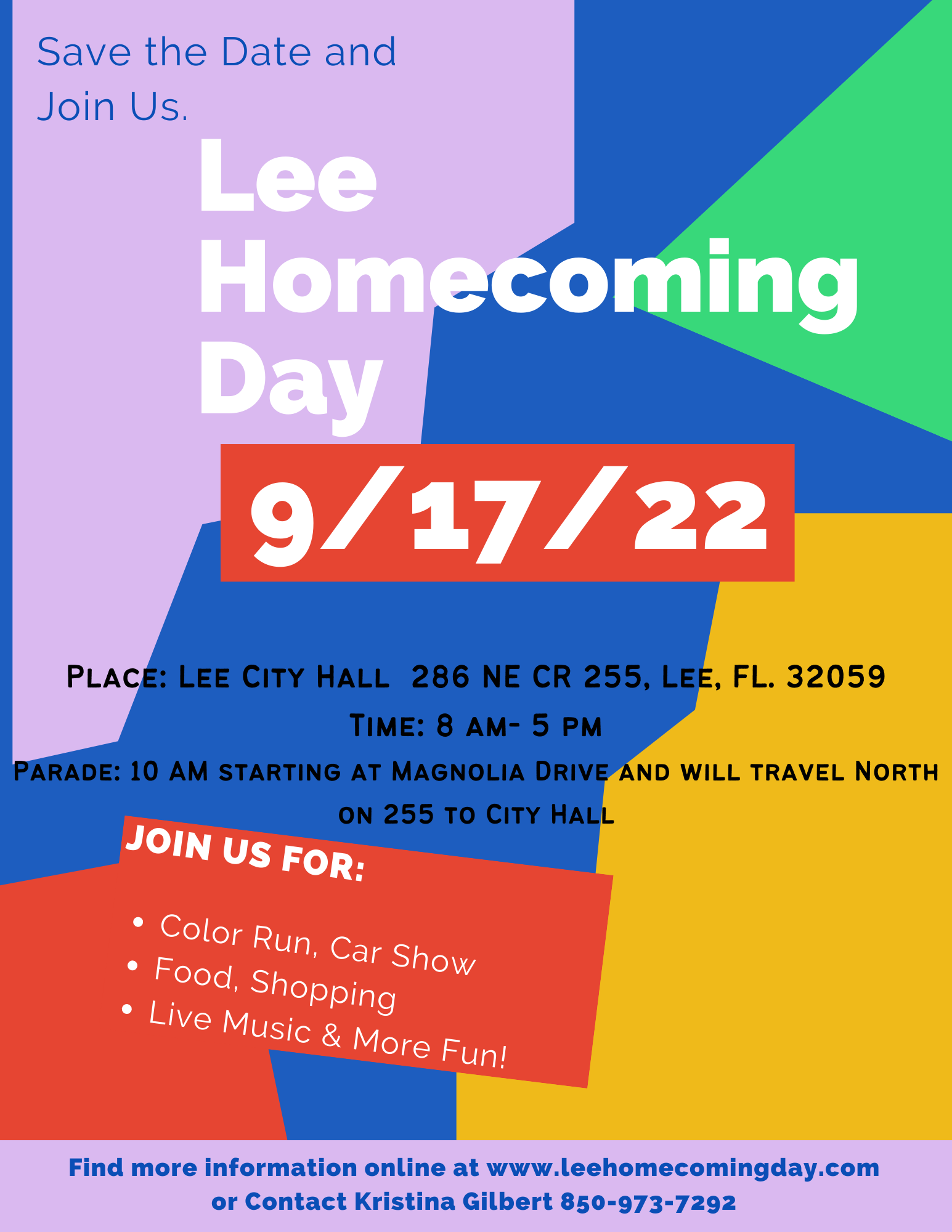 Lee Homecoming Day
